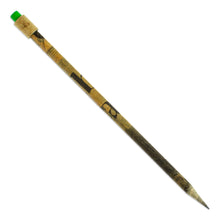 Load image into Gallery viewer, Vintage Handmade Recycled Paper Pencil with Green Eraser - News of Yesterday | NOVICA
