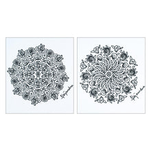Load image into Gallery viewer, Mandala Coloring Postcards from Mexico (Pair) - Tender Emotions | NOVICA
