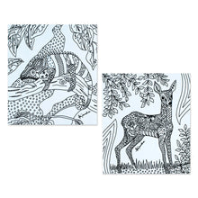 Load image into Gallery viewer, Mexican Wildlife Themed Coloring Postcards (Pair) - Nature's Emotion | NOVICA
