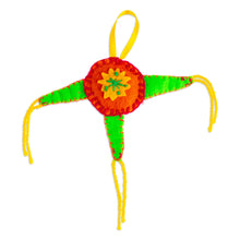 Load image into Gallery viewer, Mexican Colorful Piñata Ornament Handcrafted from Felt - Holiday Piñata | NOVICA
