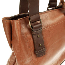Load image into Gallery viewer, Genuine Leather Shoulder Bag Crafted by Artisan in Two-Tone - Redwood Afternoon | NOVICA
