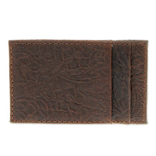 Load image into Gallery viewer, Floral Leather Card Wallet Handcrafted in Mexico - Floral Pass | NOVICA

