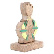 Load image into Gallery viewer, Handcrafted Mango Wood Sculpture of Man Praying - Nature's Prayer | NOVICA
