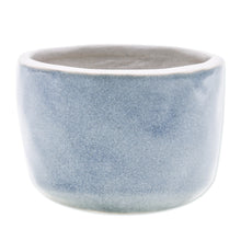Load image into Gallery viewer, Handcrafted Ceramic Flower Pot with Polished Grey Surface - Grey Bud | NOVICA
