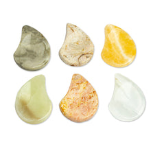 Load image into Gallery viewer, Set of 2 Ying and Yang Marble Stress-Relieving Stones - Heavenly Connection | NOVICA
