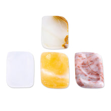 Load image into Gallery viewer, Set of 2 Geometric Reclaimed Marble Stress-Relieving Stones - Intense Relief | NOVICA
