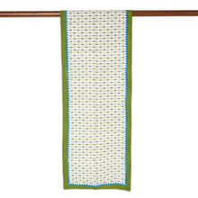 Load image into Gallery viewer, Handcrafted Block Print Cotton Table Linens (Set for 4) - Pyramid Saga | NOVICA
