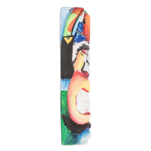 Load image into Gallery viewer, Handcrafted Balsa Wood Mask with Hand-Painted Motifs - Paradise Jungle | NOVICA
