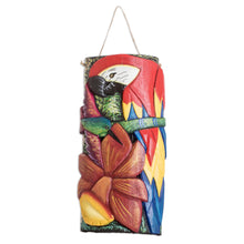 Load image into Gallery viewer, Handcrafted Balsa Wood Mask with Hand-Painted Details - Celestial Birds | NOVICA
