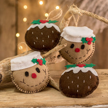 Load image into Gallery viewer, Set of 6 Handcrafted Felt Ornaments of Christmas Cookies - Delicious Smiles | NOVICA
