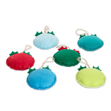 Load image into Gallery viewer, Set of 6 Handmade Felt Ornaments in Colorful Palette - Joyous Sparks | NOVICA

