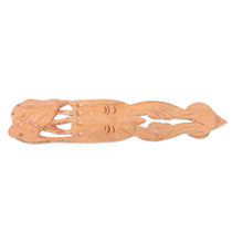 Load image into Gallery viewer, Handcrafted Kadam Wood Elephant Bookmark from India - Royal Elephant | NOVICA
