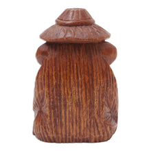 Load image into Gallery viewer, Hand-Carved Jempinis Wood Monkey Statuette with Corn - Prosperity and Cunning | NOVICA
