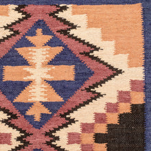 Load image into Gallery viewer, Handloomed Acrylic Geometric Area Rug in Brown (2.5x4.5) - Ancestral Diamonds | NOVICA
