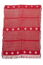Load image into Gallery viewer, Handloomed Red and White Cotton Throw with Geometric Motifs - Red Ways | NOVICA
