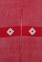 Load image into Gallery viewer, Handloomed Red and White Cotton Throw with Geometric Motifs - Red Ways | NOVICA
