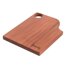 Load image into Gallery viewer, Handcrafted Cedar Wood Cutting or Charcuterie Board in Brown - Family Delight | NOVICA
