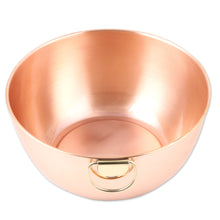 Load image into Gallery viewer, High-Polished Copper Bowl with Brass Handle Crafted in India - Timeless Splendor | NOVICA

