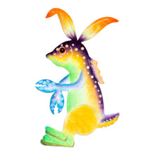 Load image into Gallery viewer, Handcrafted Alebrije Steel Wall Art of a Marine Creature - Marine Dream | NOVICA
