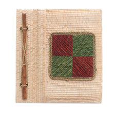 Load image into Gallery viewer, Eco-Friendly Handcrafted Natural Fiber Journal from Bali - Chromatic Nature | NOVICA
