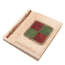 Load image into Gallery viewer, Eco-Friendly Handcrafted Natural Fiber Journal from Bali - Chromatic Nature | NOVICA

