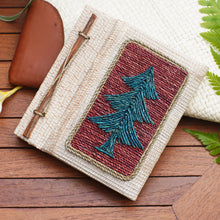 Load image into Gallery viewer, Eco-Friendly Handcrafted Tree-Themed Natural Fiber Journal - Forest Memories | NOVICA
