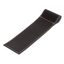 Load image into Gallery viewer, Handcrafted 100% Leather Bookmark in a Black Hue - Night Reader | NOVICA
