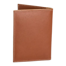 Load image into Gallery viewer, Handcrafted Brown Leather Passport Holder from Guatemala - Evening Journey | NOVICA

