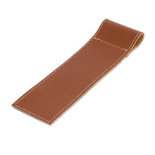 Load image into Gallery viewer, Handcrafted 100% Leather Bookmark in a Brown Hue - Evening Reader | NOVICA
