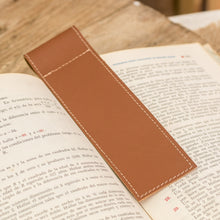 Load image into Gallery viewer, Handcrafted 100% Leather Bookmark in a Brown Hue - Evening Reader | NOVICA
