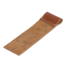 Load image into Gallery viewer, Handcrafted 100% Leather Bookmark in a Brown Hue - Evening Reader | NOVICA
