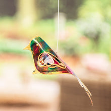 Load image into Gallery viewer, Leafy and Bird-Themed Handcrafted Recycled Plastic Mobile - Leafy Imagination | NOVICA
