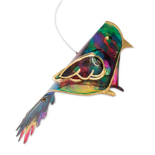 Load image into Gallery viewer, Leafy and Bird-Themed Handcrafted Recycled Plastic Mobile - Leafy Imagination | NOVICA
