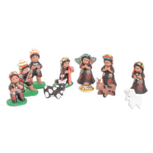 Load image into Gallery viewer, 12-Piece Traditional Ceramic Nativity Scene from Guatemala - Christmas in Totonicapán | NOVICA
