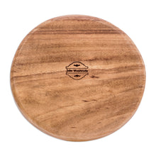 Load image into Gallery viewer, Conacaste Wood Appetizer Platter with Two Compartments - Double Delight | NOVICA
