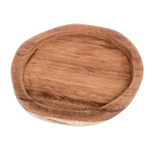 Load image into Gallery viewer, Handcrafted Oval-Shaped Conacaste Wood Snack Plate - Fine Delights | NOVICA

