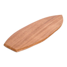 Load image into Gallery viewer, Handcrafted Whimsical Conacaste Wood Cheese Board - Delicious Waves | NOVICA
