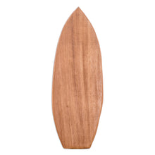 Load image into Gallery viewer, Handcrafted Whimsical Conacaste Wood Cheese Board - Delicious Waves | NOVICA
