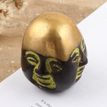 Load image into Gallery viewer, Traditional Handcrafted Brass Paperweight from India (Small) - Master's Facets | NOVICA
