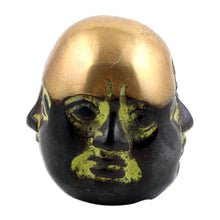 Load image into Gallery viewer, Traditional Handcrafted Brass Paperweight from India (Small) - Master's Facets | NOVICA
