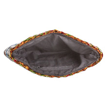 Load image into Gallery viewer, Eco-Friendly Colorful Metalized Wrapper Toiletry Case - Shining Party | NOVICA
