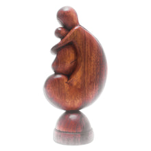 Load image into Gallery viewer, Hand-Carved Suar Wood Sculpture of Mother and Child - Beloved Child | NOVICA
