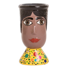 Load image into Gallery viewer, Hand-Painted Dotted Ceramic Flower Pot from Guatemala - Santa Catarina's Giant | NOVICA
