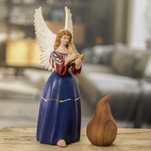 Load image into Gallery viewer, Guatemalan Hand-Painted Ceramic Sculpture of Angel - Santo Domingo Xenacoj | NOVICA
