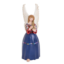 Load image into Gallery viewer, Guatemalan Hand-Painted Ceramic Sculpture of Angel - Santo Domingo Xenacoj | NOVICA
