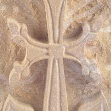 Load image into Gallery viewer, Armenian Hand-Carved Felsite Stone Sculpture of Cross - Great Khachqar | NOVICA
