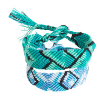 Load image into Gallery viewer, 2 Multicolored Macrame Friendship Bracelets from Guatemala - Marine Rapture | NOVICA
