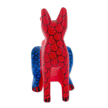 Load image into Gallery viewer, Hand-Carved and Hand-Painted Wood Fox Alebrije Figurine - Colorful Fox | NOVICA
