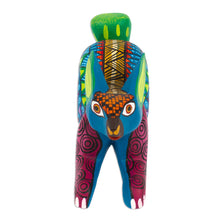 Load image into Gallery viewer, Wood Alebrije Rabbit Figurine Hand-Painted in Mexico - Vivacious Rabbit | NOVICA
