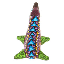 Load image into Gallery viewer, Traditional Alebrije Copal Wood Figurine of Purple Seal - Seal in the Purple Sea | NOVICA
